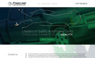 finelinetubeproducts.com screenshot
