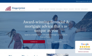 fingerprintfinancialplanning.co.uk screenshot