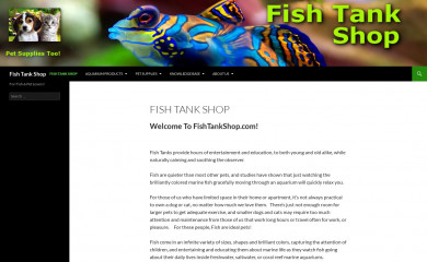 fishtankshop.com screenshot