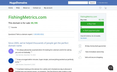 fishingmetrics.com screenshot