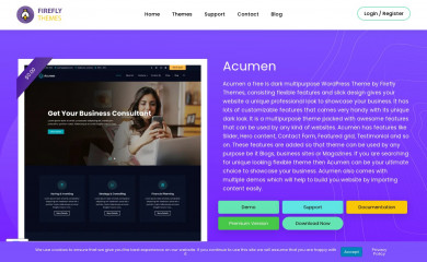 https://fireflythemes.com/themes/acumen/ screenshot