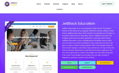 https://fireflythemes.com/themes/jetblack-education/ screenshot
