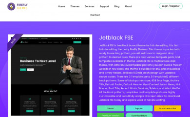 https://fireflythemes.com/themes/jetblack-fse screenshot