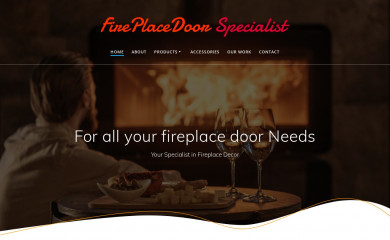 fireplacedoorspecialists.ca screenshot