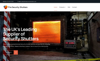 firesecurityshutters.com screenshot