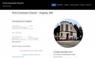 firstcovenantvirginia.org screenshot