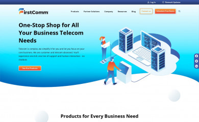 firstcomm.com screenshot