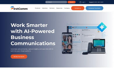firstcomm.com screenshot