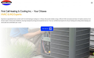 firstcallheatcool.com screenshot