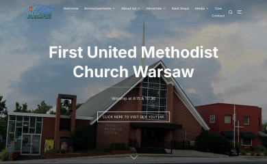 firstchurchwarsaw.org screenshot