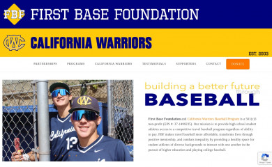 firstbasefoundation.org screenshot