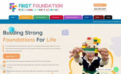 firstfoundationpreschool.com.au screenshot