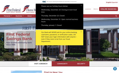 firstfedsavings.bank screenshot