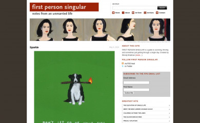 firstpersonsingular.org screenshot
