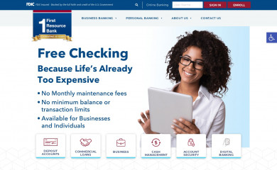 firstresourcebank.com screenshot