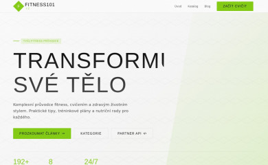 fitness101.cz screenshot
