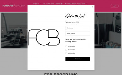 fitnessministry.ca screenshot