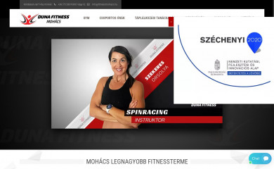 fitnessmohacs.hu screenshot