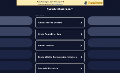 fivewhitetigers.com screenshot