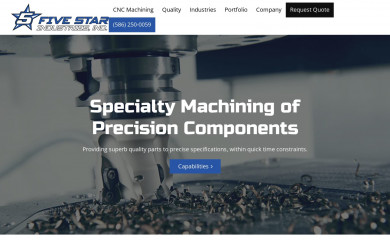 fivestarindustries.com screenshot