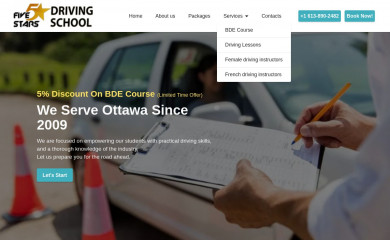 fivestarsds.ca screenshot