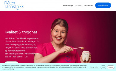 flaatentannklinikk.no screenshot