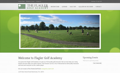 flaglergolfacademy.com screenshot