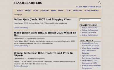 http://flashlearners.com screenshot