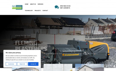 flemingplasterers.com screenshot