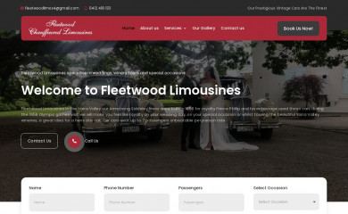 fleetwoodlimosyarravalley.com.au screenshot