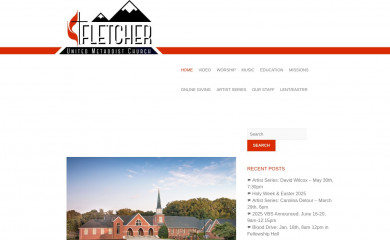 fletcherumc.org screenshot