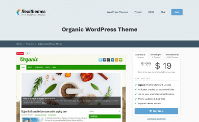 https://flexithemes.com/organic-wordpress-theme/ screenshot