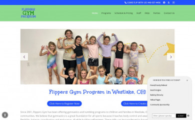 flippersgym.com screenshot
