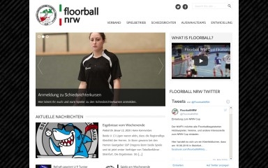 floorball-nrw.de screenshot