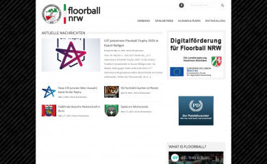 floorball-nrw.de screenshot