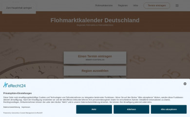 flohmarktkalender.com screenshot