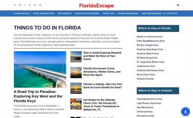 floridaescape.com screenshot