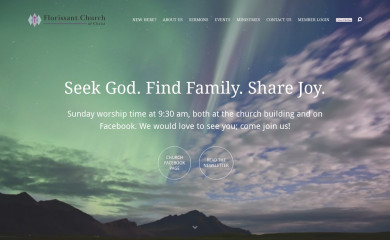 florissantchurchofchrist.org screenshot