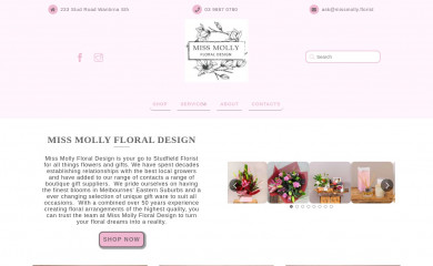 floriststudfield.com.au screenshot