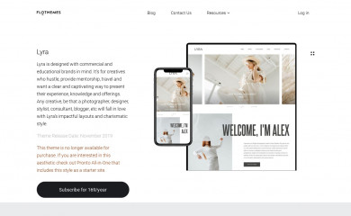 https://flothemes.com/themes/lyra/ screenshot