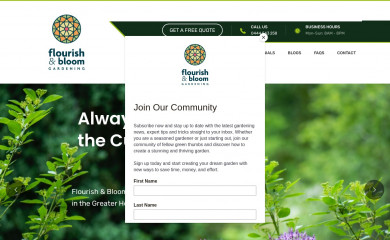 flourishandbloomgardening.com.au screenshot