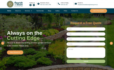 flourishandbloomgardening.com.au screenshot