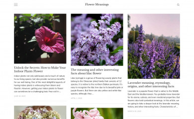 flower-meanings.com screenshot