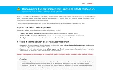 flungoutofspace.com screenshot