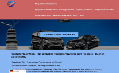 flughafentaxi-at.at screenshot