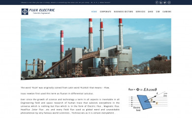 fluxelectricgroup.com screenshot