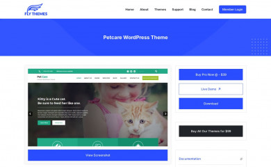https://flythemes.net/wordpress-themes/free-animals-wordpress-theme/ screenshot