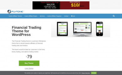 Financial Trading Theme screenshot