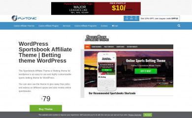 https://www.flytonic.com/product/sportsbook-theme/ screenshot
