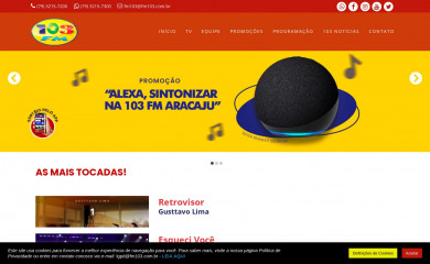 fm103.com.br screenshot